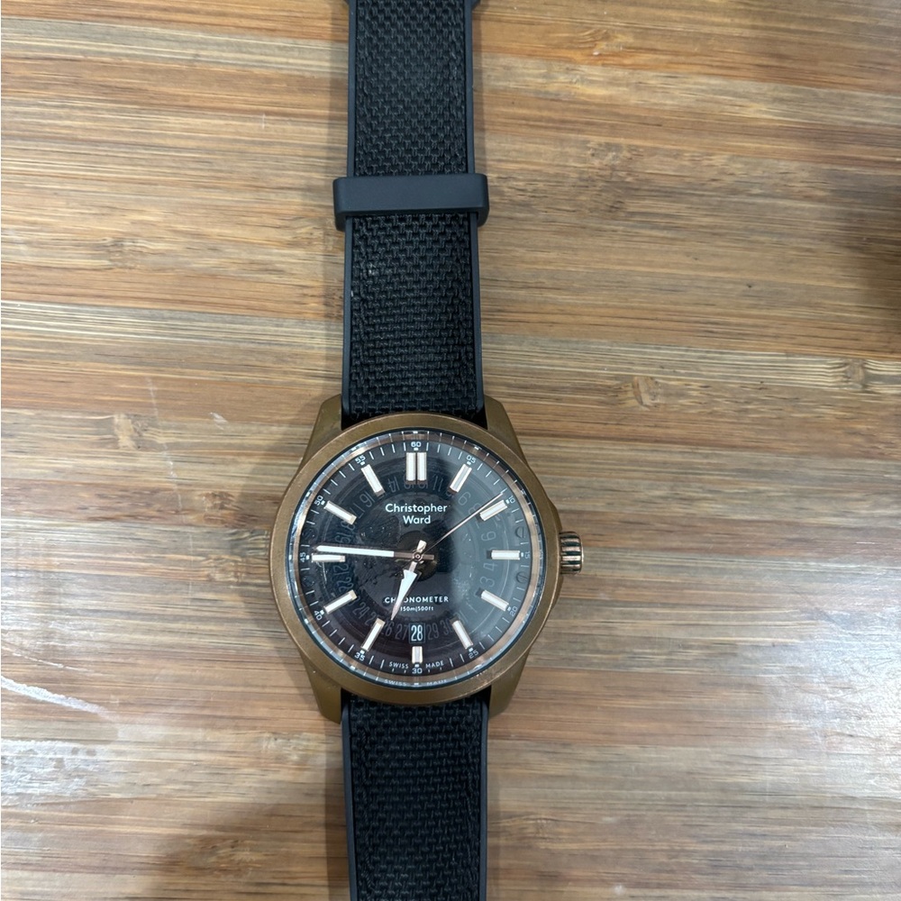 Christopher Ward C63 bronze case saphire sandwich